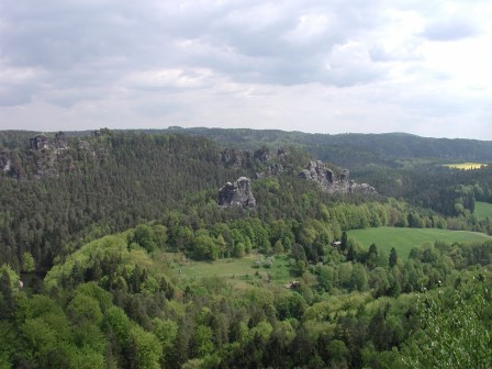 Rock formations in the Bastei